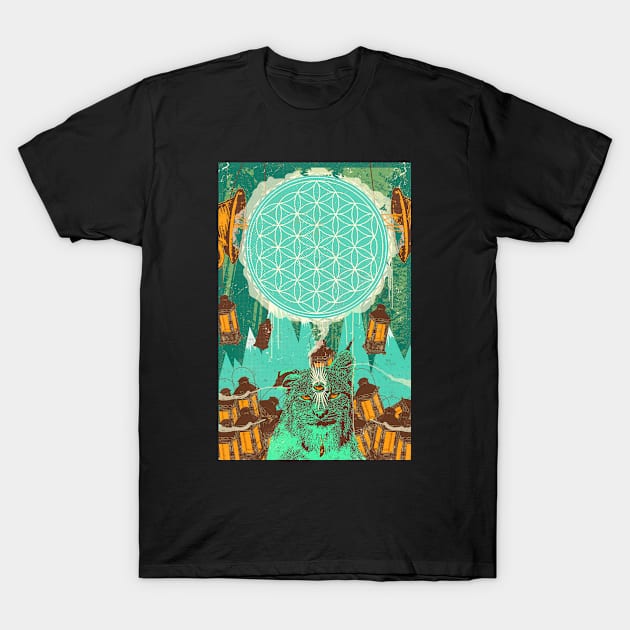 PSYCHIC CAT T-Shirt by Showdeer